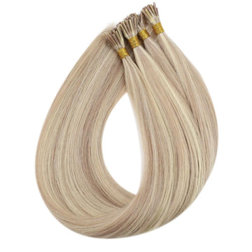 Fshine Virgin I Tip Real Human Hair 20g Hair Extensions Blonde (#P18/613) - FShine Shop